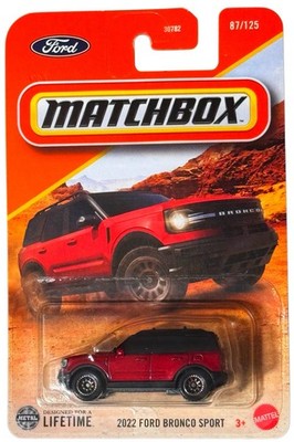 Matchbox 2022 Ford Bronco Sport Red 87/125 Metal Diecast 2024 Mattel New
