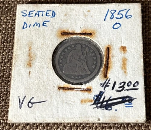 1856-O Seated Liberty Dime — photo from the most recent tracked eBay sale