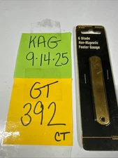 Performance Tool Brass Feeler Gauge 6-Blade Non-magnetic W80526