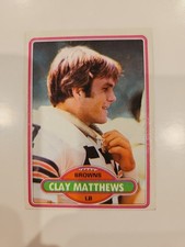 1980 TOPPS #418 CLAY MATTHEWS BROWNS ROOKIE
