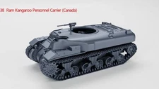 3D Printing 1/72 Canada  Ram Kangaroo Personnel Carrier tank Unpainted