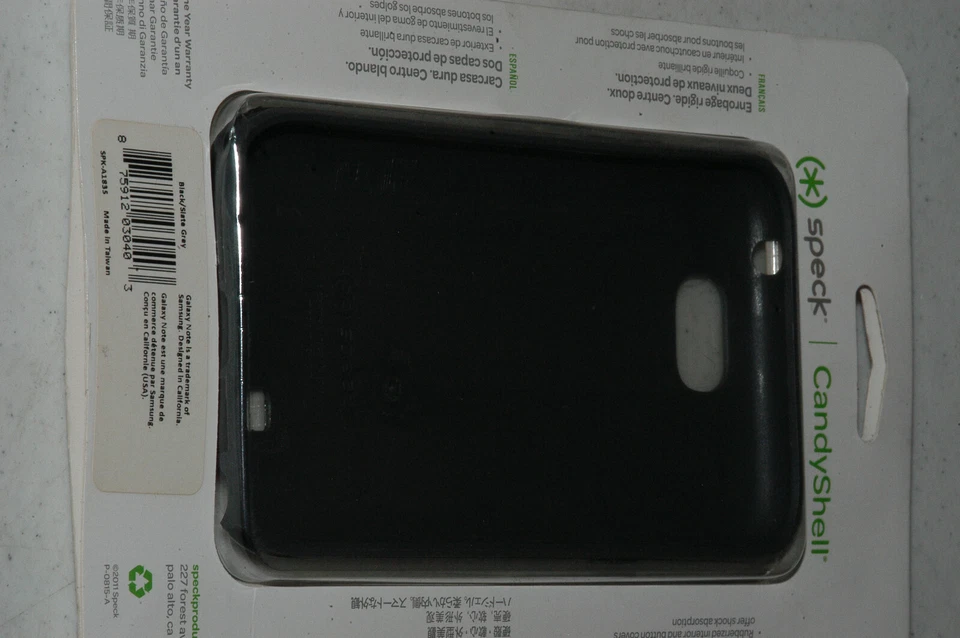 SPECK CandyShell Case for Samsung Galaxy Note II 2 Black/Gray  - Image 2 of 2