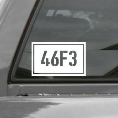 (2X) 46F3 AIR FORCE FLIGHT NURSE  Vinyl Decal Sticker 