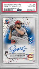 2023 Topps Pristine GRAHAM ASHCRAFT BLUE REFRACTOR AUTO RC /75 PSA 10 GEM MINT!