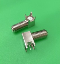  5 PCS Right Angle F Female PCB Mount Connector - USA Seller