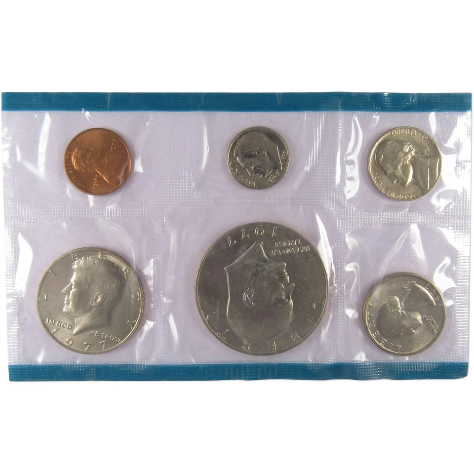1977 Uncirculated Coin Set U.S Mint Original Government Packaging OGP - Image 2 of 4