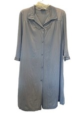 Vintage Vanity Fair Nylon Button Front Nightgown Housecoat Womens M Medium