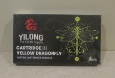 Yilong Yellow Dragonfly Tattoo Needles Cartridges - Sealed - 10 PCS
