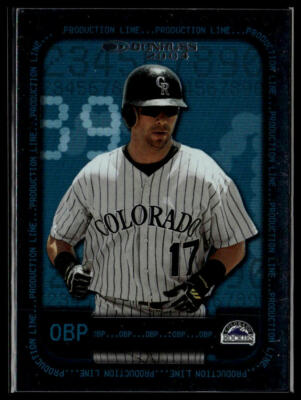 2004 Donruss #PL-OBP-1 Todd Helton Production Line OBP #/458