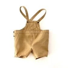 KC-KSOA-BN: Custom Fabric Tan Overalls for McFarlane King Shark 