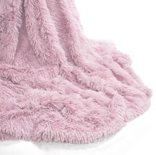 Image of SNUG THROW LUXURY WARM COSY SOFT SOFA BED MINK FLUFFY FUR BLANKET 150x200 CM