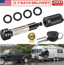 5/8" Trailer Hitch Pin Lock w/ 2 Keys for RV Truck Trailer Tow 2" Receiver Tubes