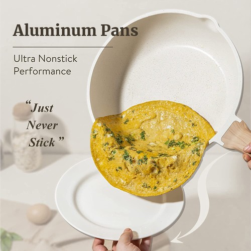 7X Pans Cookware Set Pots and Pans Set Nonstick PFAS/PFOA Free Dishwasher safe - Picture 3 of 8