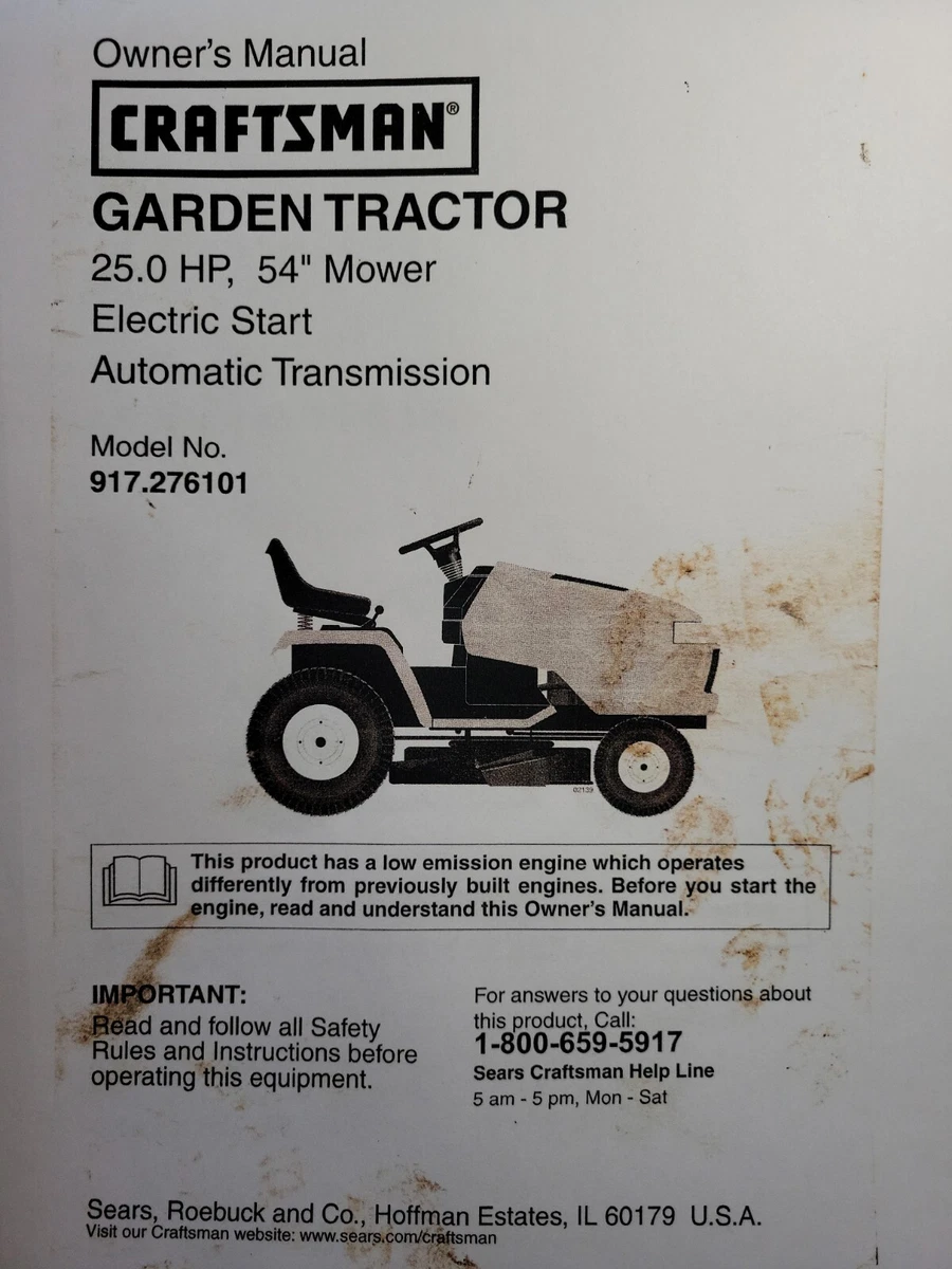 Sears Craftsman 25 0 H P 54 Mower