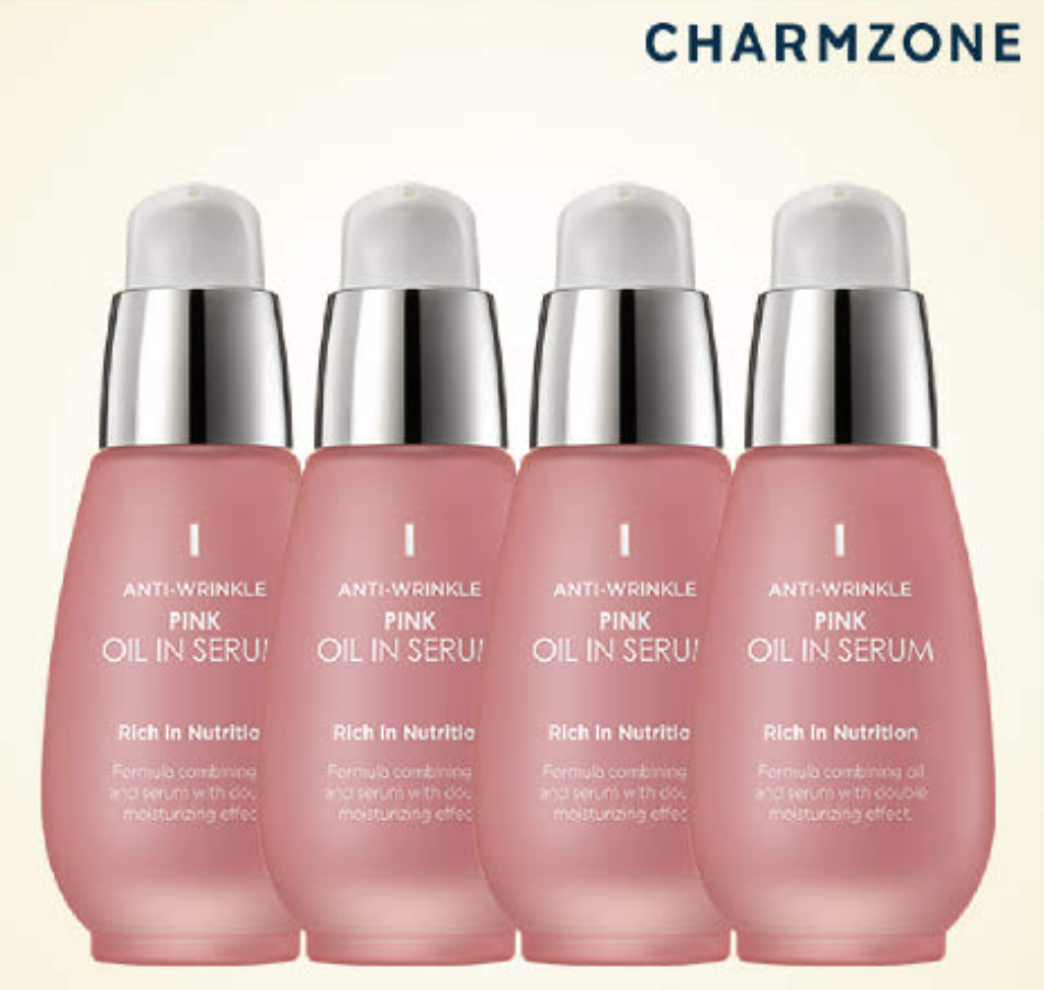 Charmzone AntiWrinkle Pink Oil In Serum 30ml Rich in Nutrition K