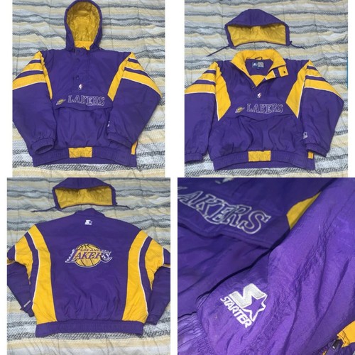 vintage starter lakers jacket