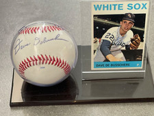 Dave De Busschere Signed Baseball Signed 1964 Topps Baseball Card with Holder