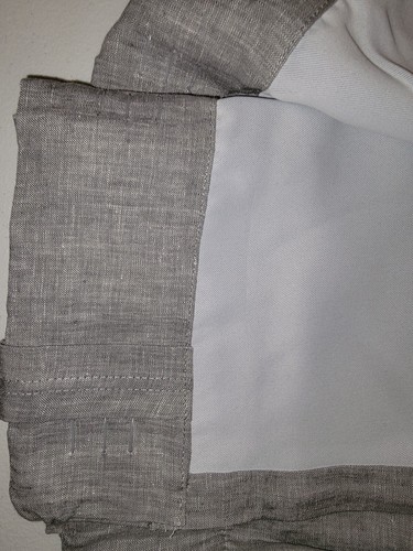 Pottery Barn Belgian Flax Linen Blackout Curtain 50”x96” Flagstone Gray NWOT - Picture 3 of 7