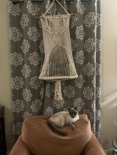 Handmade Hanging Macrame Cat Bed