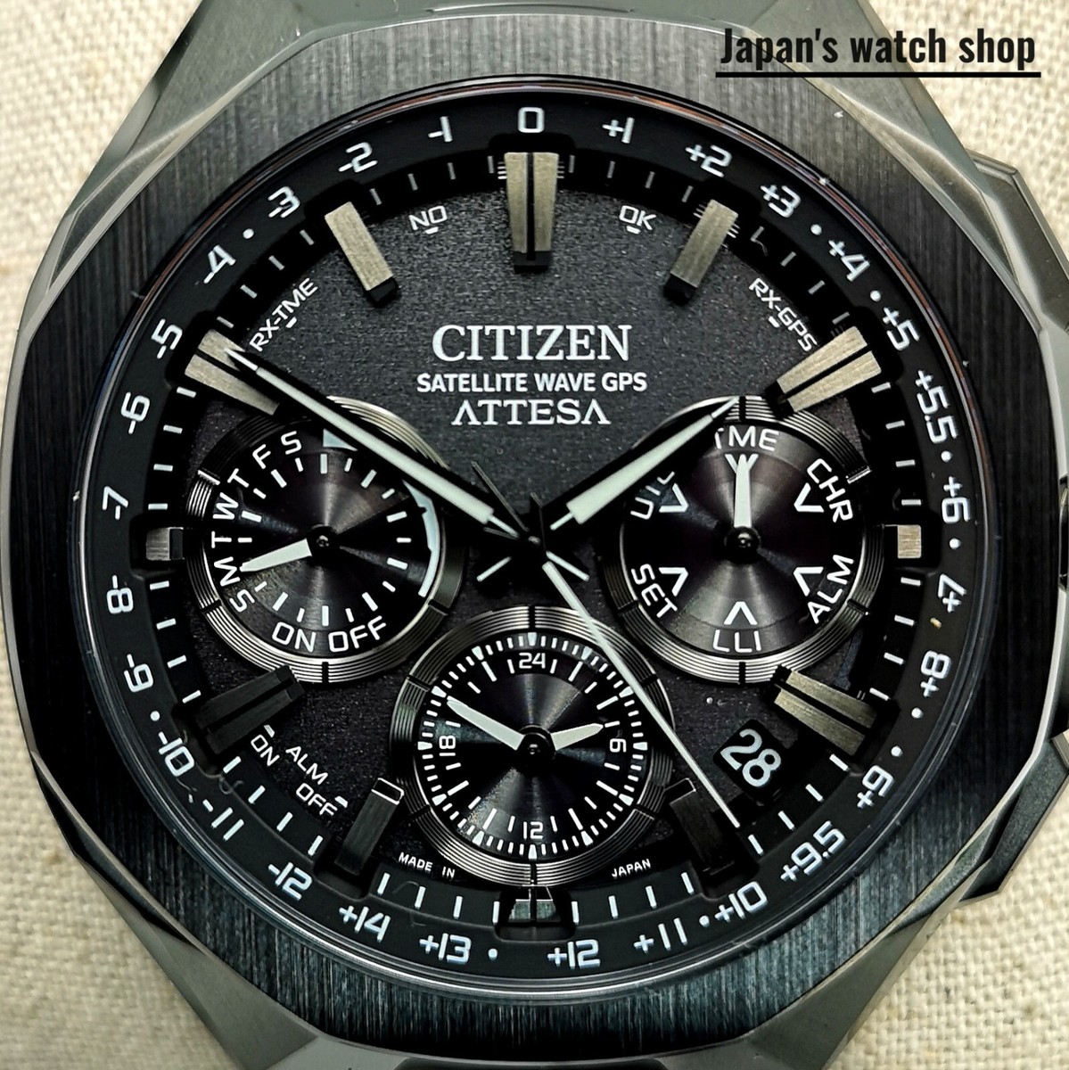 CITIZEN Attesa CC4105-69E Black Super Titanium Men's Watch New in
