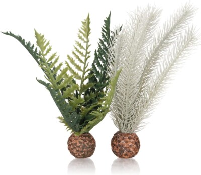 Oase Biorb Plant Thistle Grey & Green Sea Weighted plastic aquarium Small Fern