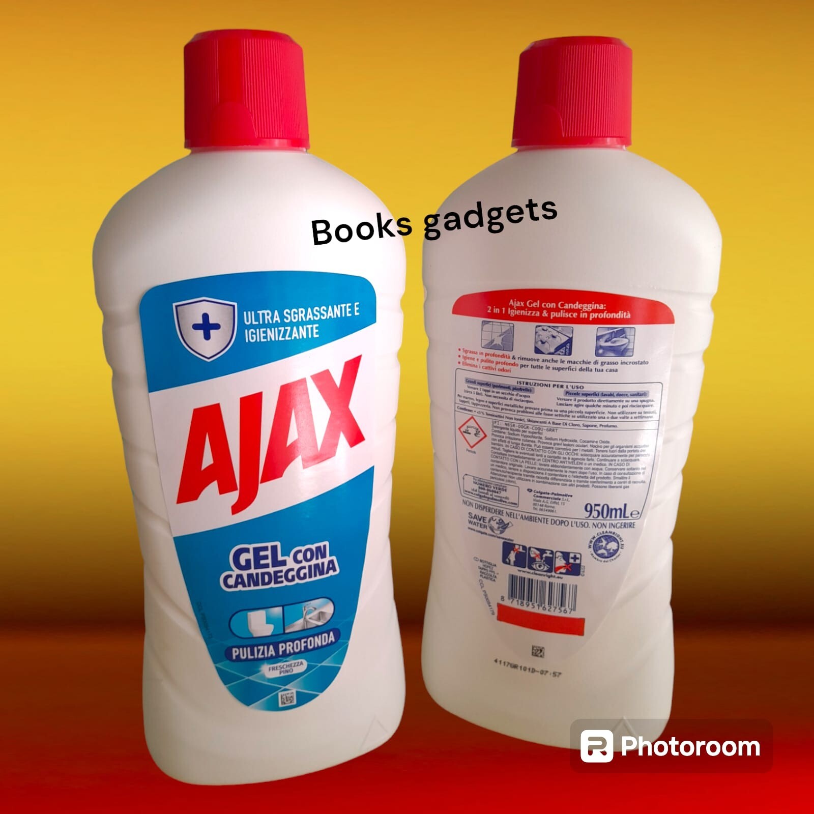 Ajax Gel Candeggina Ultra Sgrassante Pino 5x950ml - Miglior Prezzo Online