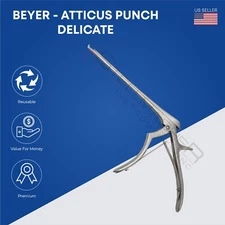Beyer Atticus Punch delicate shaft size 18 cm Premium Surgical Instruments