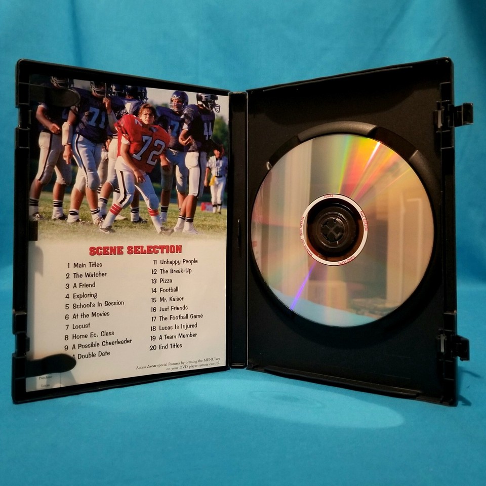 RARE Lucas 1986 DVD Corey Haim Charlie Sheen Winona Ryder High School