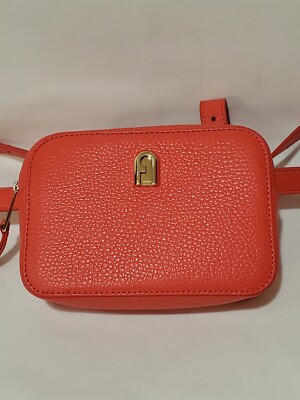 FURLA Orange Leather Statement Belt / like New FURLA Orange Leather Statement Belt / like New main image 4