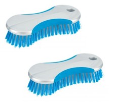 2 Pack Durable Scrubbing Brush Stiff Bristles Household Floors Carpets Scrub 2pc
