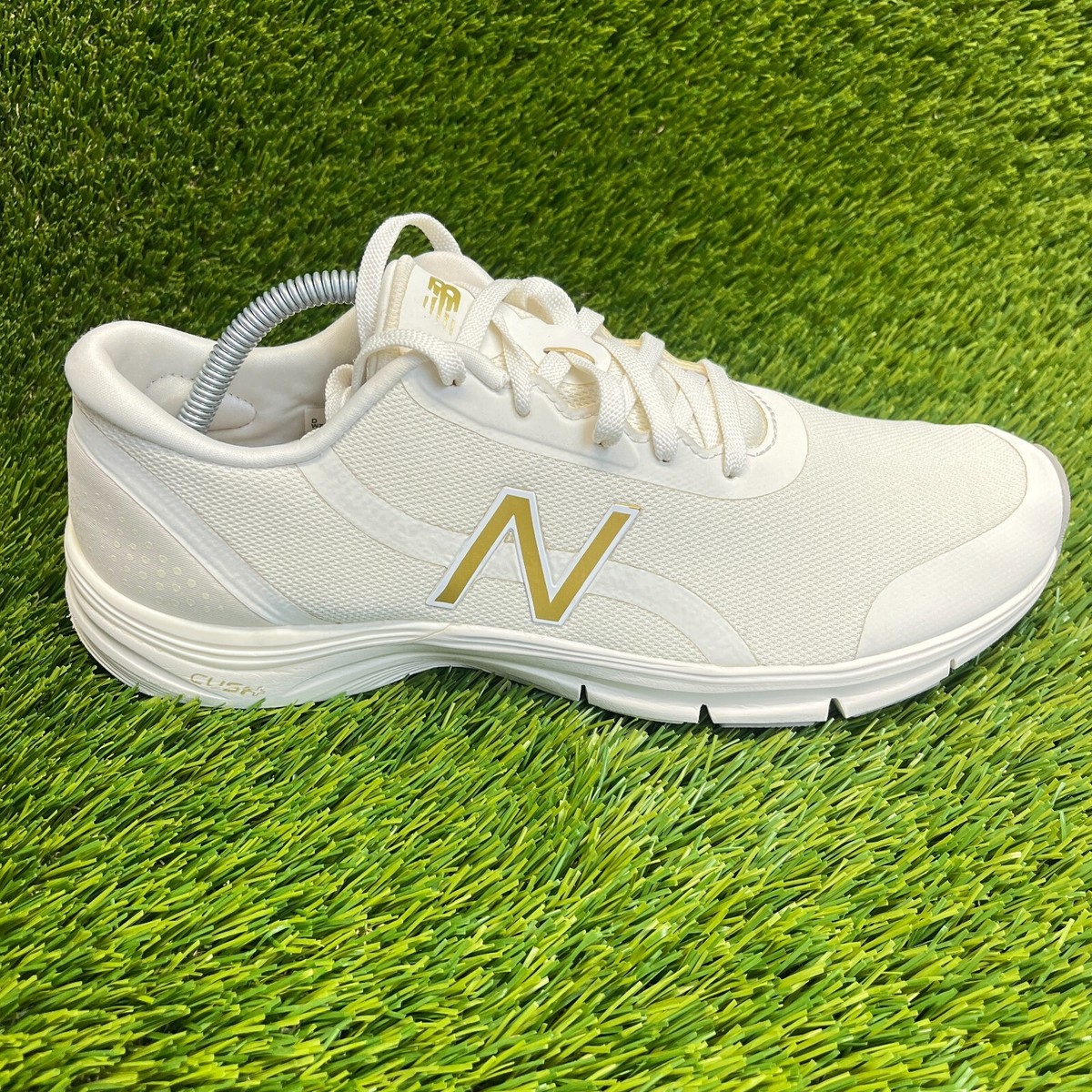 New Balance 711v3 Cush Womens Size 12 Ivory Gold Athletic Running Shoes  Sneakers