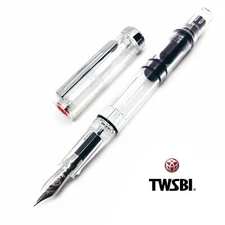 TWSBI ECO White Clear Demonstrator Piston Fountain Pen