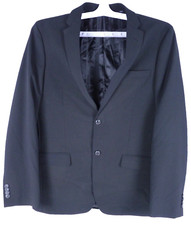 Ben Sherman Sport Coat Blazer Mens 40R Black Burge Suit Jacket Slim EUC