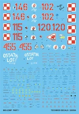MiG-23 MF FLOGGER B DECAL SET (POLISH AF MKGS)  #32055 1/32 TECHMOD
