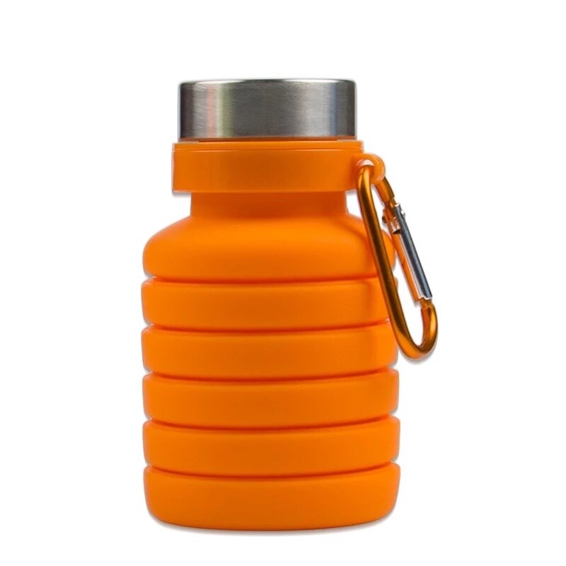 Collapsible Water Bottle, BPA Free Silicone Foldable Travel Water