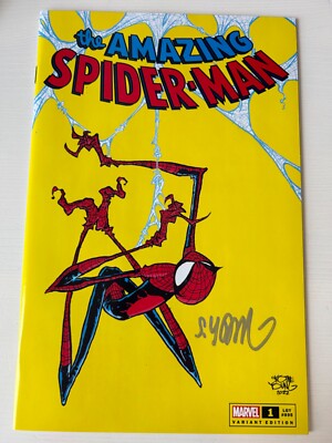 AMAZING SPIDERMAN 1 SKOTTIE YOUNG VARIANT EXCLUSIVE YELLOW TRADE