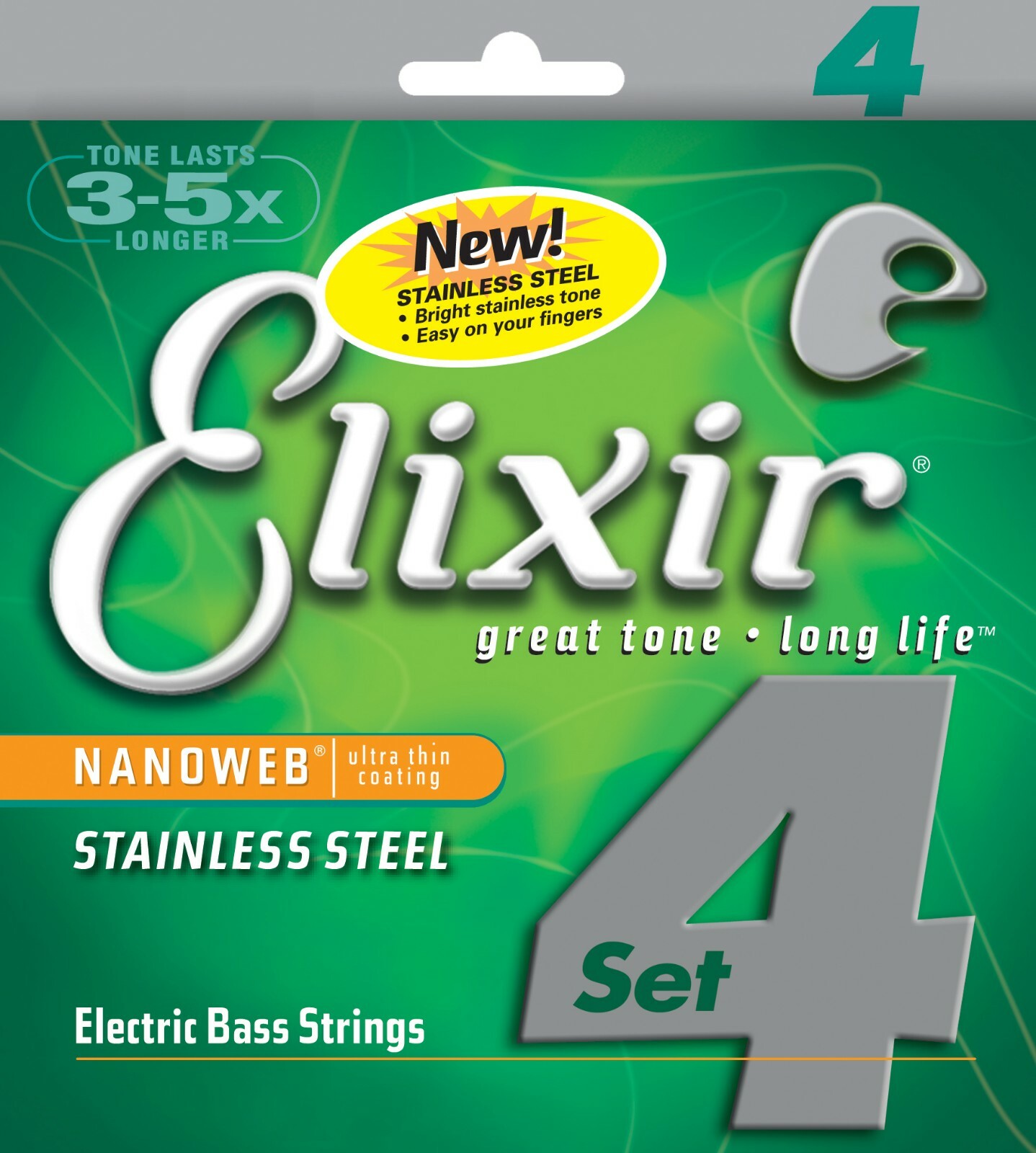 Cordes pour basse Elixir 45-100 Stainless Steel pour éliminer l'oxydation précoce