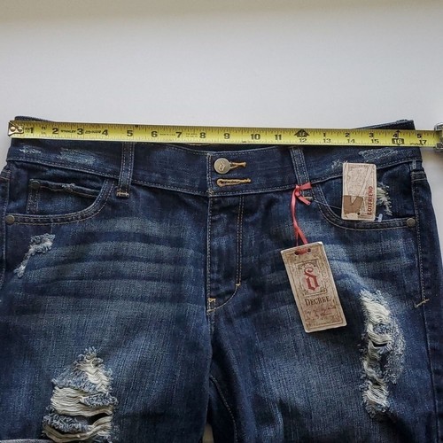 Decree size 9 jean shorts cuffed double button - Picture 13 of 14
