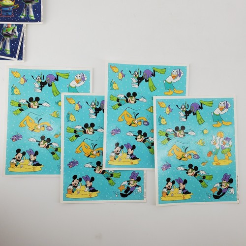 Lot of Disney stickers postcards Pooh Buzz Lightyear swimming Velvet tinkerbell - Picture 4 of 10