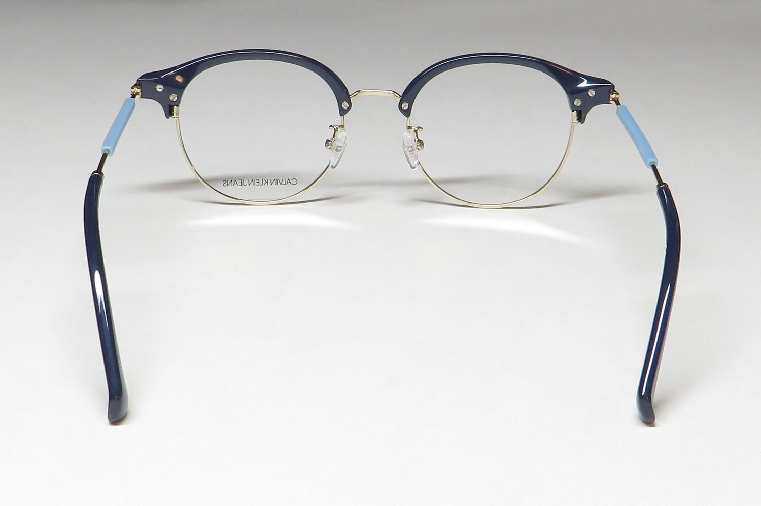 NEW CALVIN KLEIN JEANS 19706A EYEGLASS FRAME ROUND 50-20-145 METAL & PLASTIC