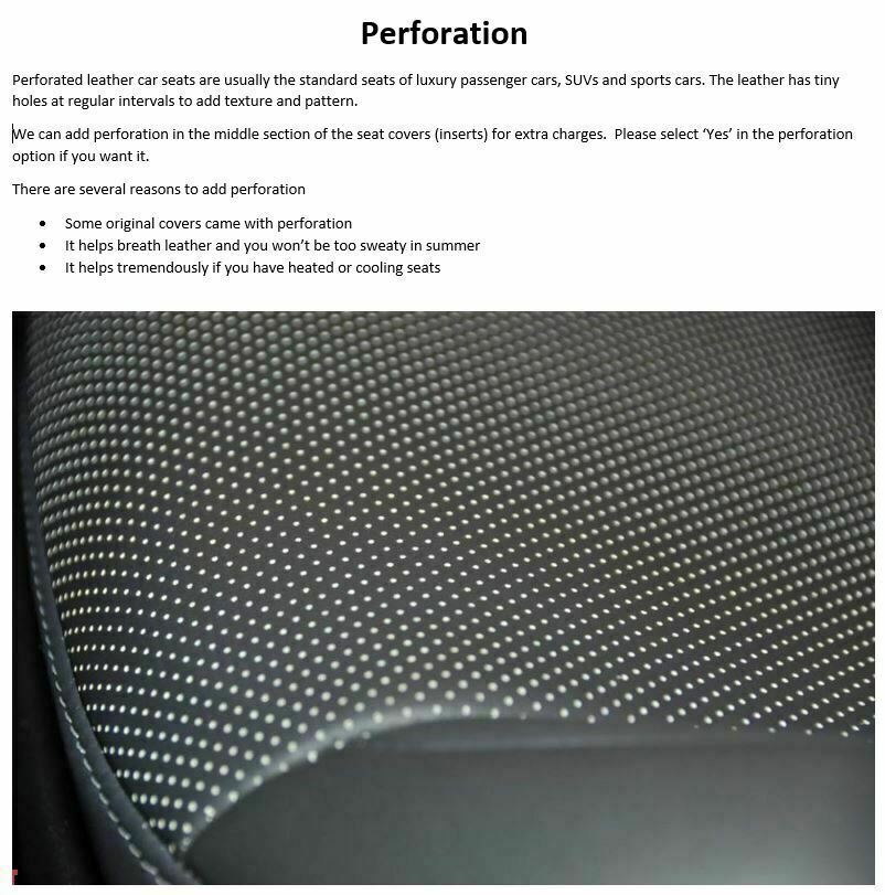 Custom Made Acura NSX Leather Seat Covers Black and Red