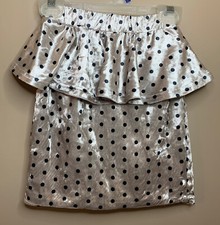 Girl's Shein Size 6Y EU 116 Polk Dot Skirt w/ Elastic Waist 17" x 13" CPPR