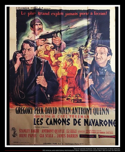 THE GUNS OF NAVARONE (1961) - Original French Movie Poster – Large Fold