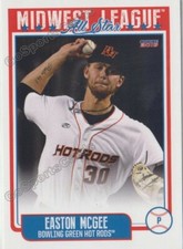 2019 Midwest League All Star RT Easton McGee RC Rookie Rays