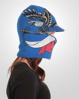 New With Tags Ed Hardy Fashionable FRANCE Ski Hat & Face  display picture 2