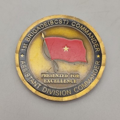 1st Brigade(Bcst)commander Assistant Division Commander Challenge Coin