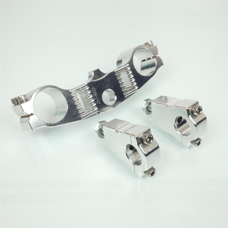 Té de fourche alu Kyoto anti-torsion pour corriger la direction du Kawasaki KX 80