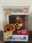 Funko Pop! Pokémon - Growlithe (Flocked) 2020 Fall Convention #597 w/Protector