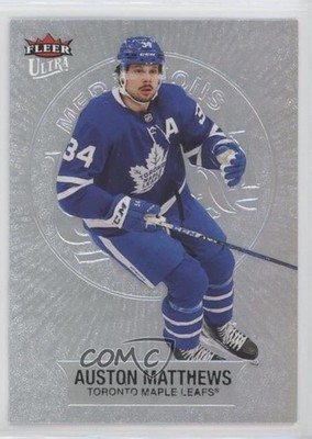 2021 Upper Deck Fleer Ultra Medallions Platinum 87/100 Auston Matthews #M-13 i9o