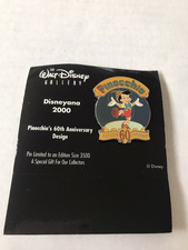 DISNEY PINOCCHIO S 60th ANNIVERSARY PIN LE DI...